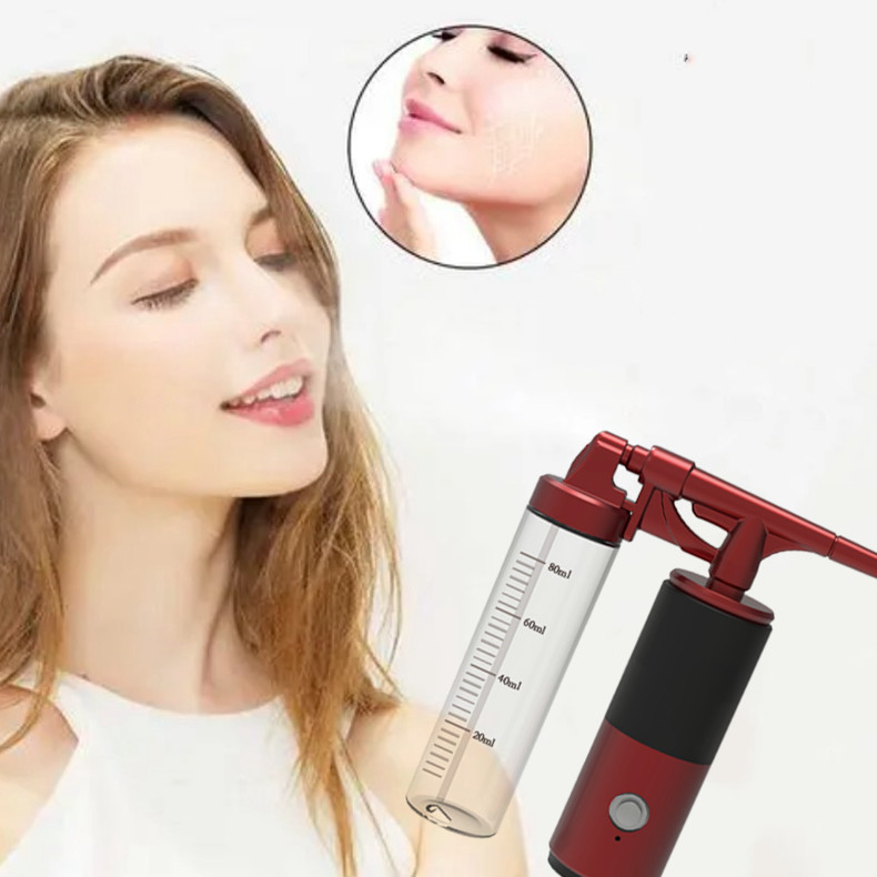 Beauty Airbrush System Handheld Oxygen Injector Wireless Barber Compressor OEM ODM