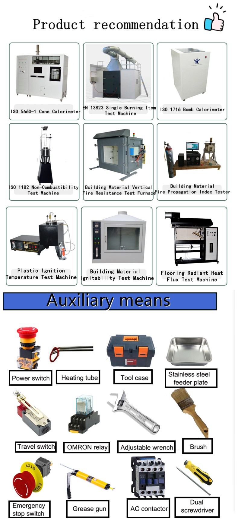 25mm Flammability Resistance Tester Vertical and Horizontal Flame Test Chamber
