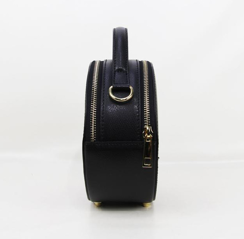 Casual Saffiano Leather Women Shoulder Bags Purse Round Crossbody Bags