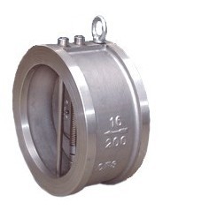 API 594 Cast Steel Wafer Check Valves , Class 150 Double Disc Butterfly Check Valve