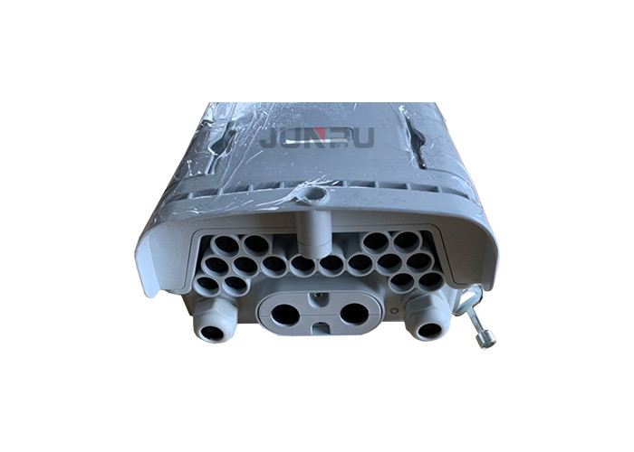 PC+ABS Material 16 Core Optical Fiber Distribution Box Grey Black