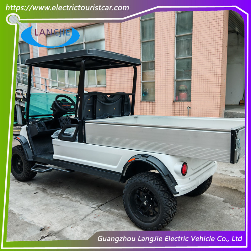 2 Seats Electric Luggage Cart 48V AC Motor Driven Battery Powered Carry Van For Park