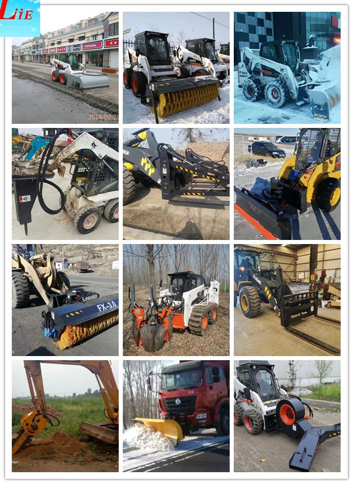 China road sweeper road cleaning machine for wheel loader road sweeper for skid steer