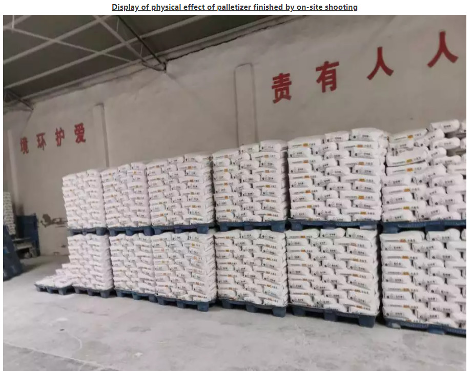 Automatic Flat Palletizer Stacker For Powder Bag / Particles Bag