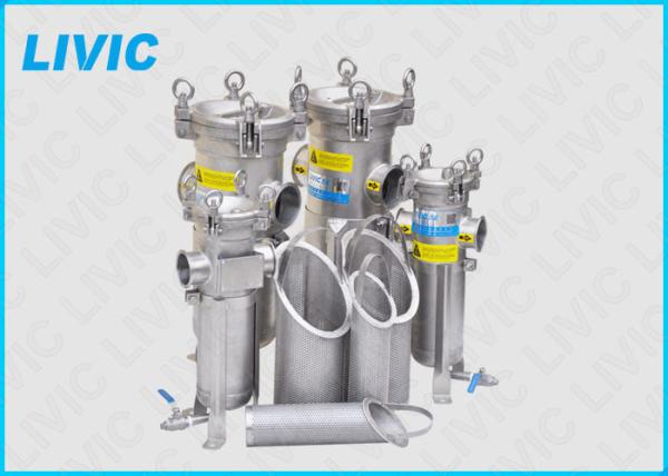 High Pressure Filter Housing , Stainless Basket Strainer With 0.05-33㎡Filter