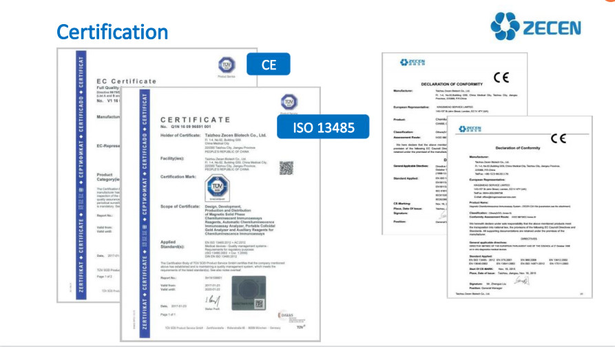 CIA1200M Small CLIA Immunoassay Analyzer 120T/H IVD Diagnostic