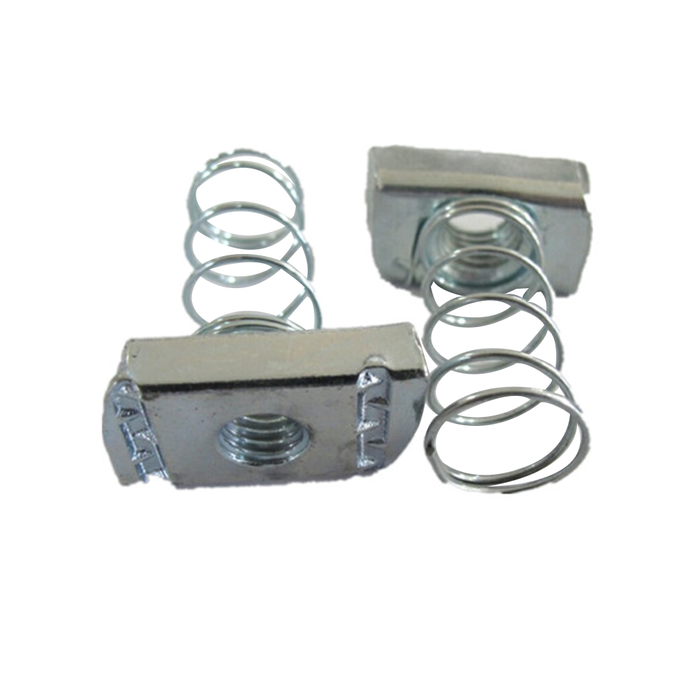 Hot Dip Galvanized Spring Loaded Wing Nut For Construction Channel Steel 1/2" 1/4"