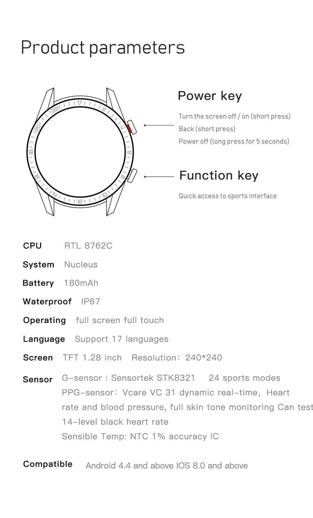 2022 New Bluetooth Dial Call Music Fitness Tracker Heart Rate Monitoring Wristband Um59z Sports Men Smart Bracelet Watch