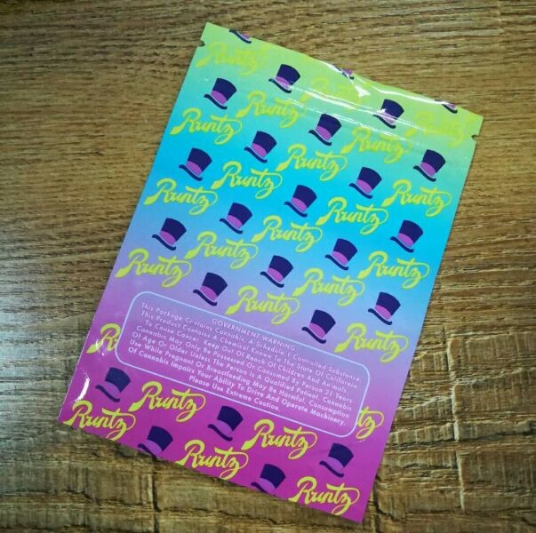 Durable Zip Lock Plastic Bags Runtz Mylar Cookies Holographic Weed Runtz Bags