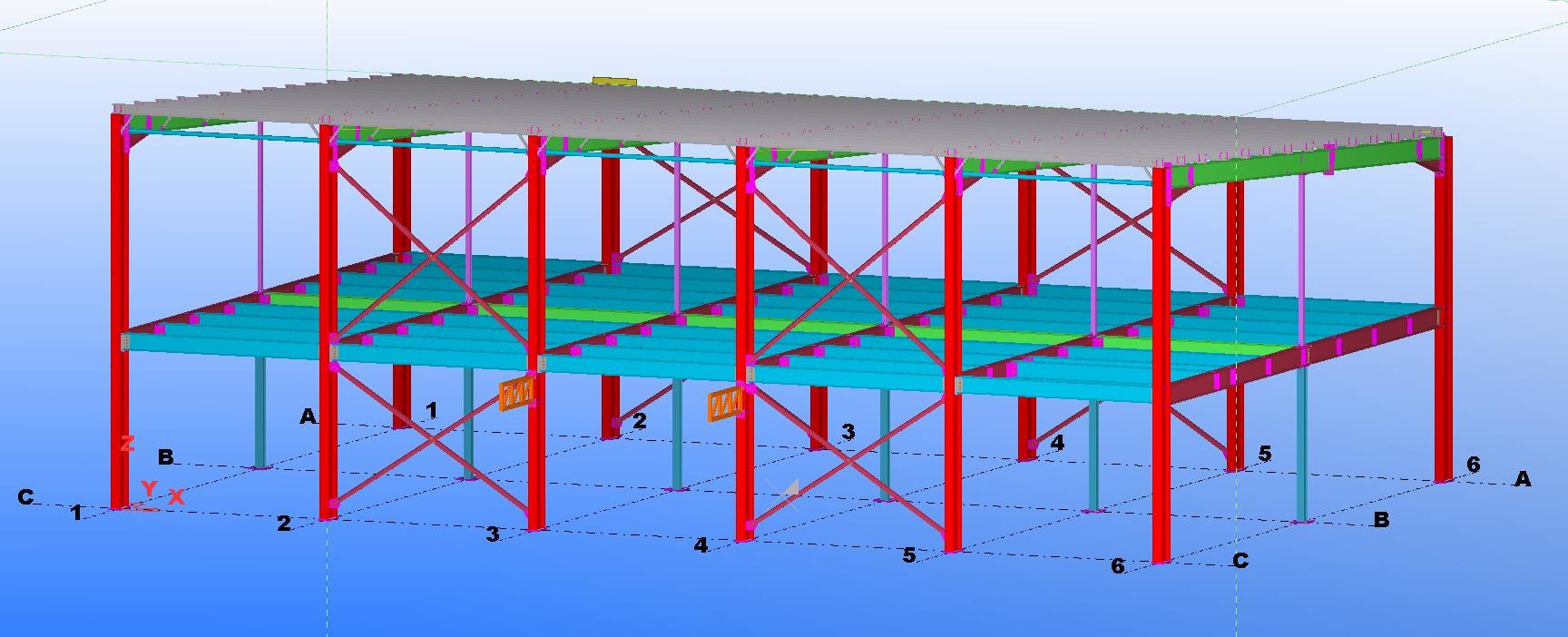 Industrial Portal Frame Steel Structure Warehouse Project Layout Design