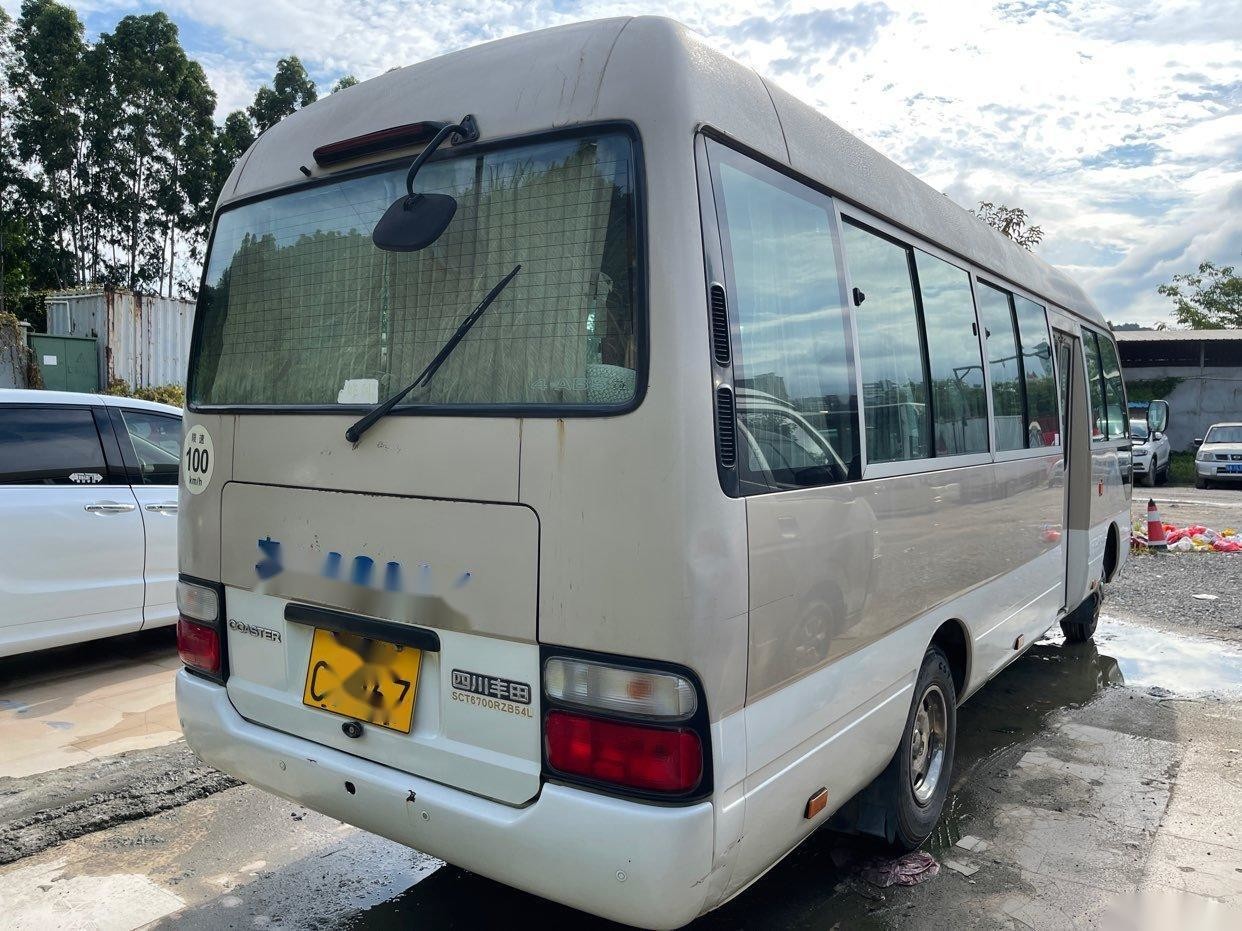 Toyota Brand Used Coaster Bus 23-30seats 3RZ Toyota Engine Gasoline Used mini Bus Left Steering