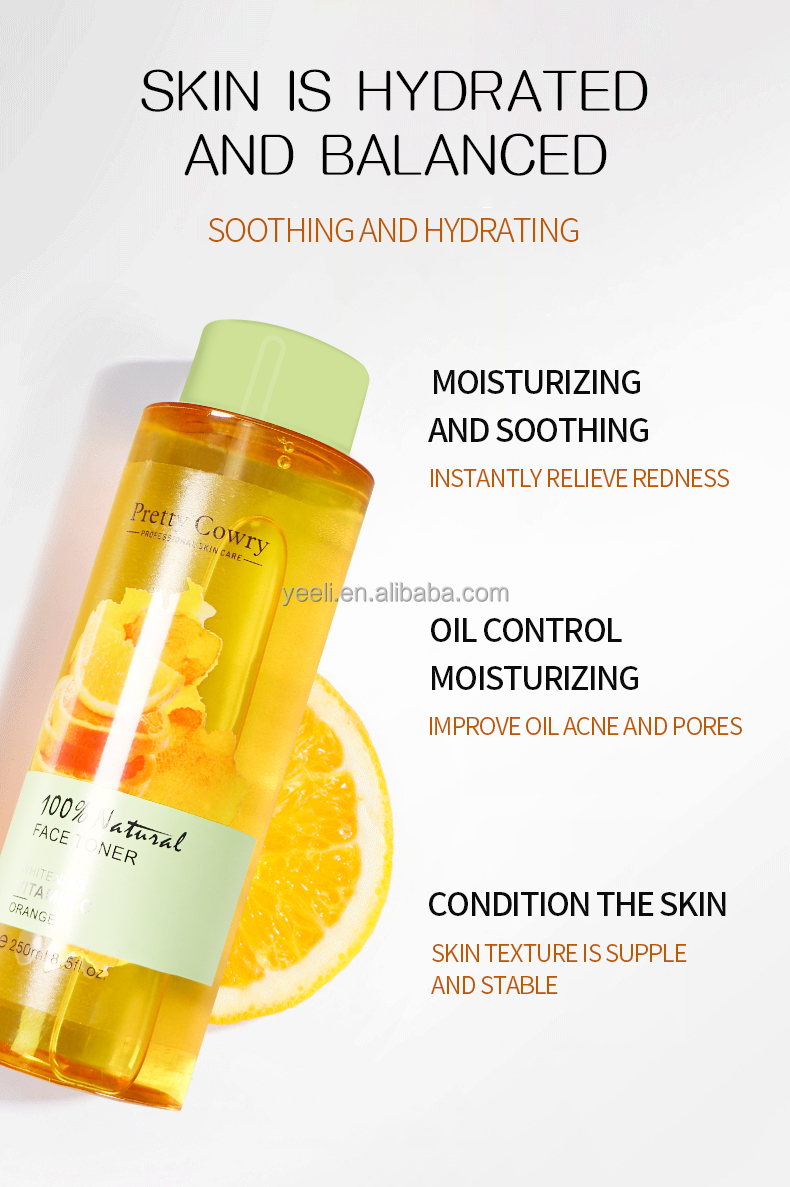 Oem Odm Deep Hydration Organic Plant Extracts Rose Aloe Water Skin Toner