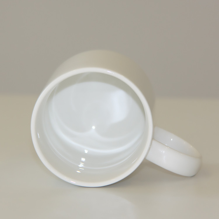 White Porcelain 350ml Coffee Water Mug Customized Packing