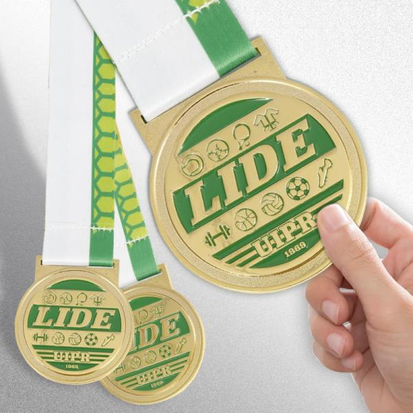 Wholesale Custom Award Sports Winner Football Gold Medal Soccer Medal With