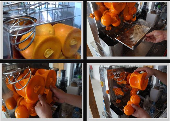 120W Desk Type Orange Juice Extractor With Automatic Peeling For Drink Shop