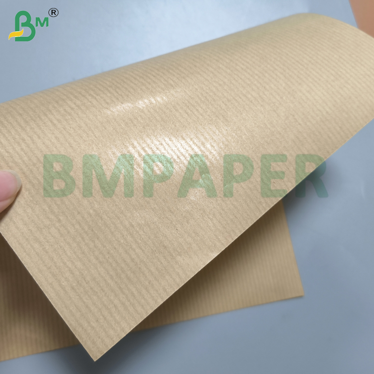 40 - 80gsm MG Brown Ribbed Kraft Paper FDA approved for Food Packaging