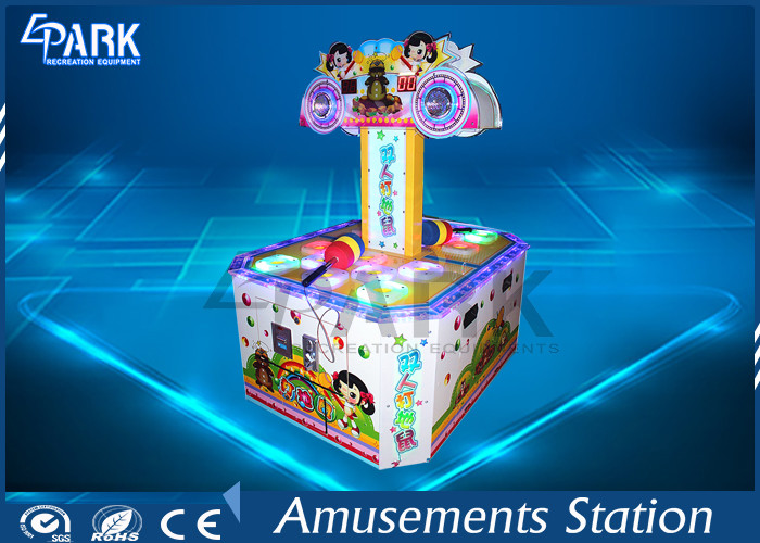 Coin Pusher Amusement Game Machines Double Players Cute Design For Children