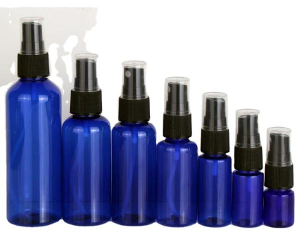 60ml 120ml 355ml blue Plastic Hand Sanitizer Skincare Shampoo Spray Bottle PET