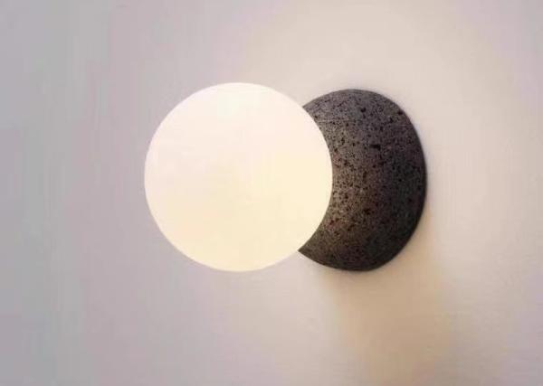 Pink And White Painting Simple Nordic Mordern Light Ball Chandelier Led Cement