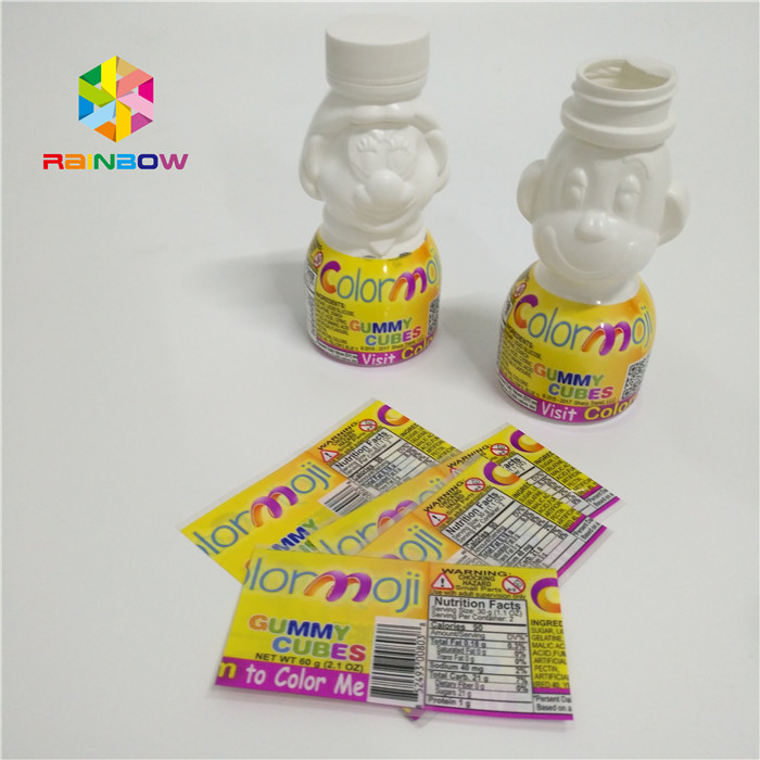 Custom Printed PVC and PET Plastic Heat Wrap Shrink Sleeve Label for Bottle