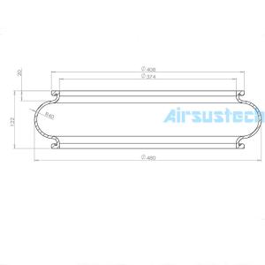  Firestone W01-358-5135 Style 121 Industrial Air Springs Bellows Single Convoluted Air Bag For Shaker Test Systems Manufactures