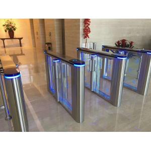 Intelligent Speed Gate Turnstile With Temperature Rfid System Access Control