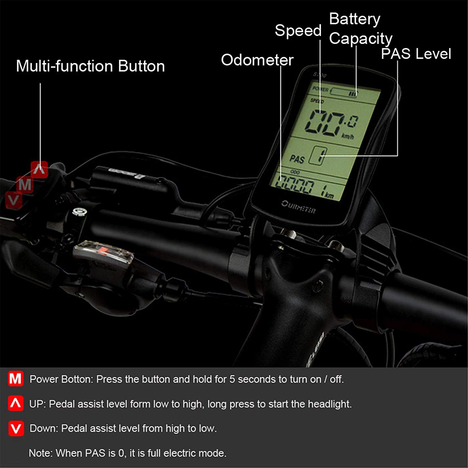 LANKELEISI 26'' 48V 1000W 14.5AH Panasoni'c Battery Electric bicycle E bike+Extra 14.5AH Panasoni'c Battery