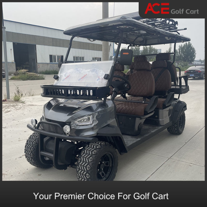 Plastic Cover Solar Powered Electric Golf Cart Charging Time 8 Hour 30km/h