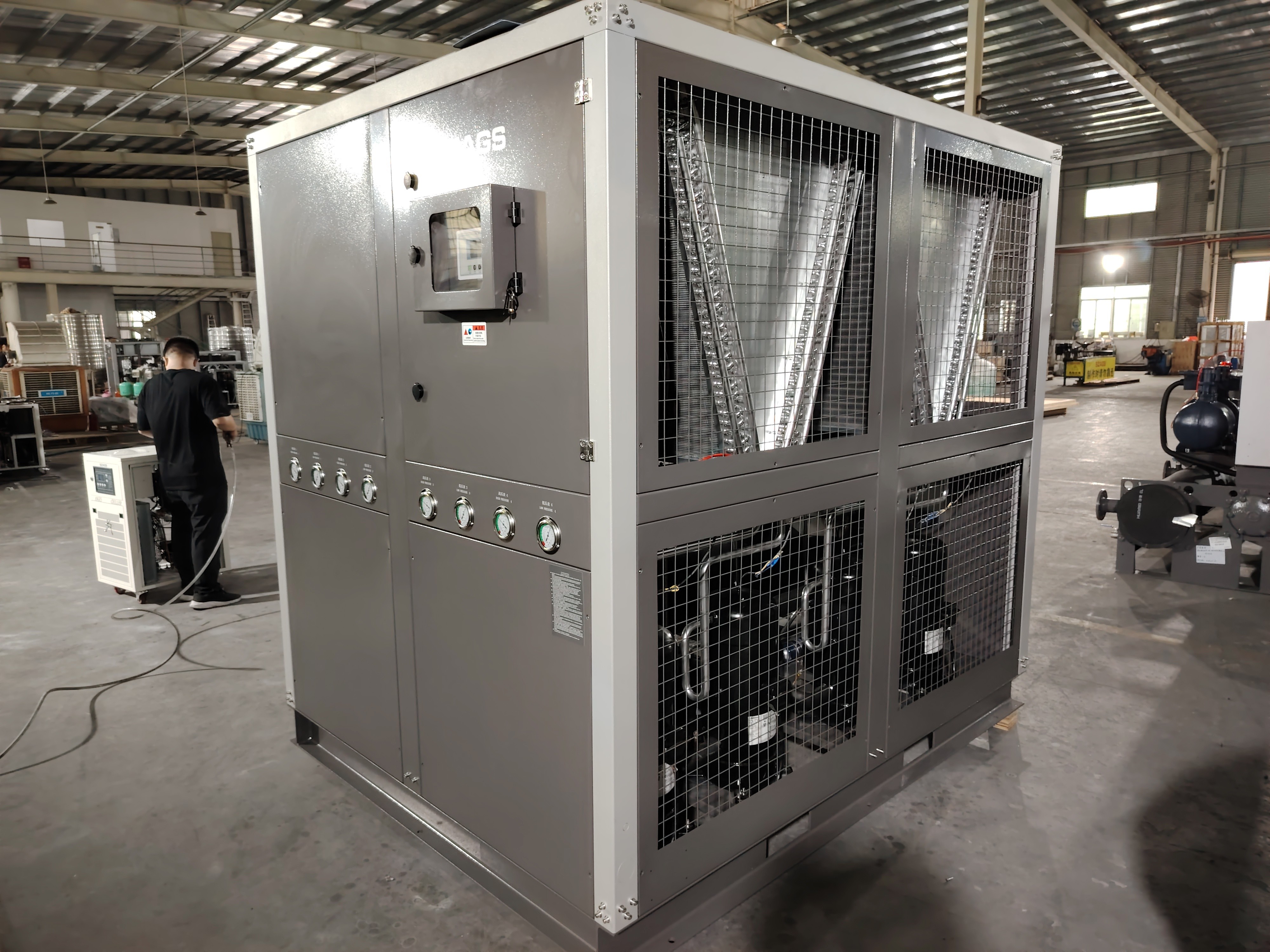 R407C Refrigerator 40HP Compressor Industrial Water Chiller for Plastic molds cooling