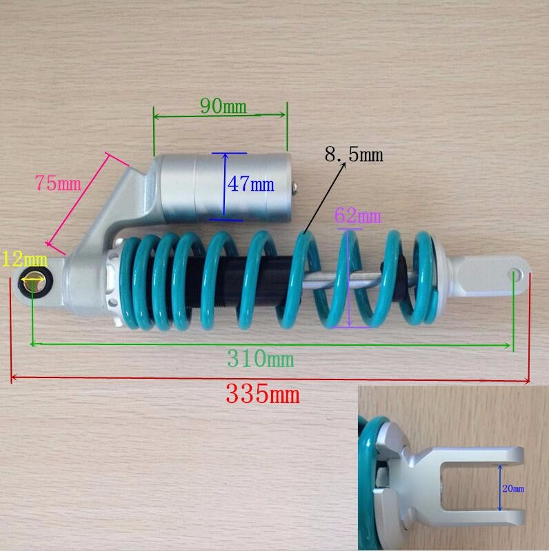 Original OEM Motorcycle Parts 310mm Gas Bag Hydraulic Damper for Dirt Motor Bike