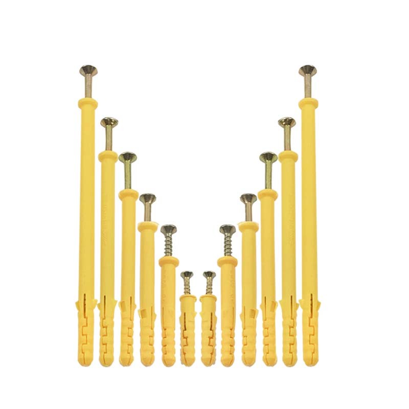 Concrete Nail Type Plastic Expansion Anchor Small Wall Plugs Easy Deformation