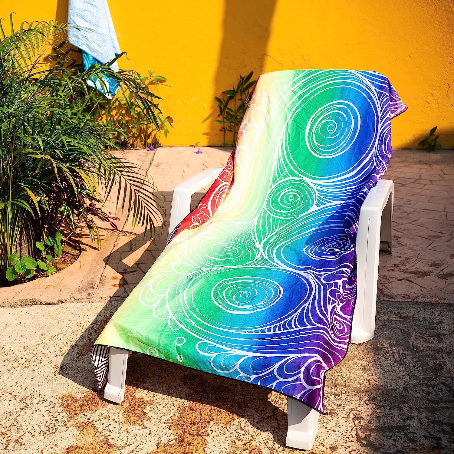 Recycled Pink Flamingo Beach Towel Personalized Swim Towels Double Side Print