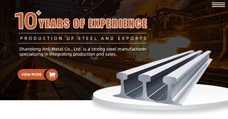 Non-secondary Railway Rail 4kgs/m H Beam Steel Rails CE Certification for Railroad Track Standard Light Rail