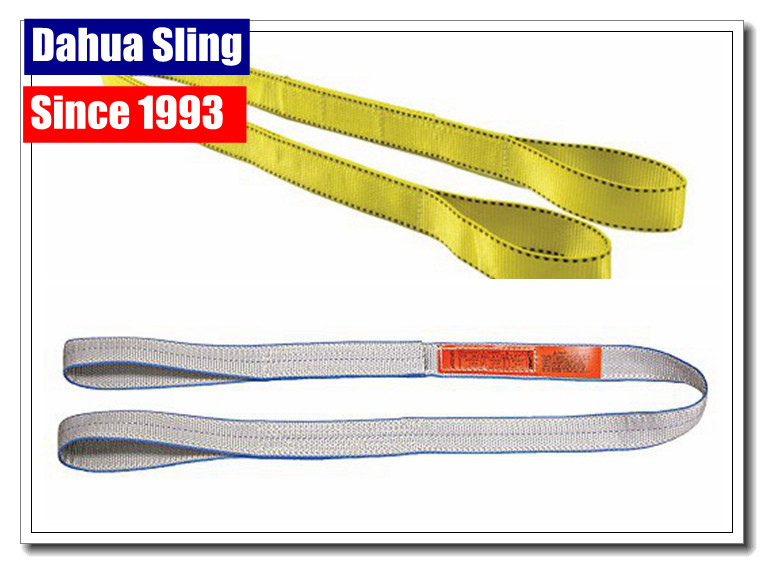 Twisted Eye & Eye Construction Lifting Straps , 60mm Crane Lifting Belt
