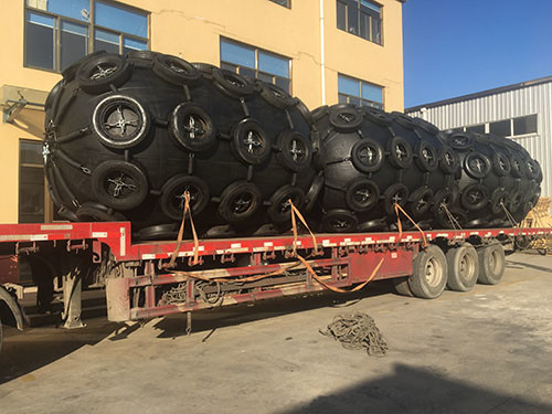 Dia 1000mm Pneumatic Rubber Fender Natural Glue Tasteless Environmental