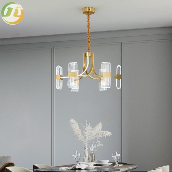 Nordic Luxury Simple Gold Classic Led Pendant Light Chandelier For Living Room