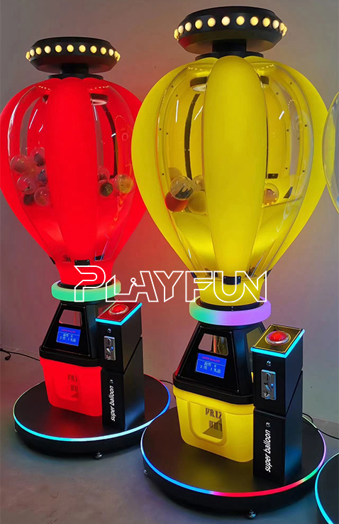 Playfun Hot Sale Amusement Center Coin Operated Arcade Game Super Balloon Hot Air Balloon New Gashapon Capsule Games Machines