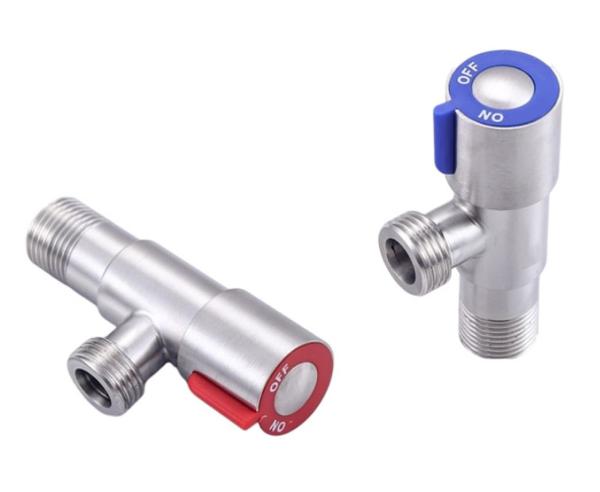 304 Stainless Steel Angle Valve Die Casting Parts With In-Wall Installation