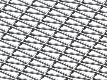 A piece of plain crimped architectural mesh.
