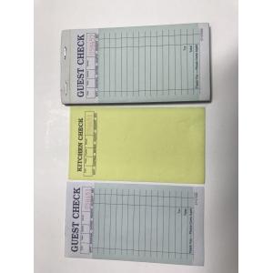CT-G7000 Customizable Hotel Guest check with Black Ink Printing and Carbonless