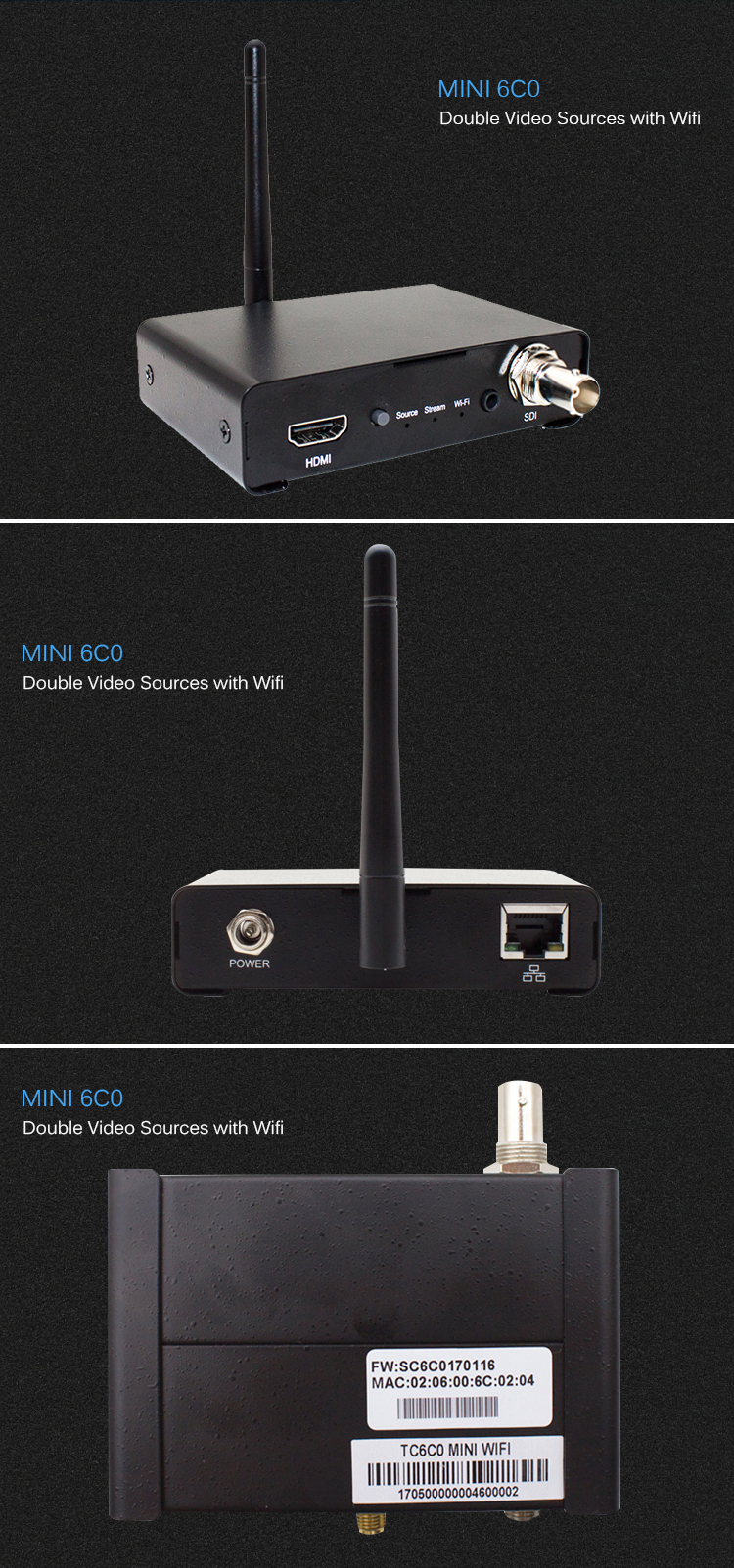 WiFi Streaming Video Conference Device Encoder Decoder For Game Live Streaming