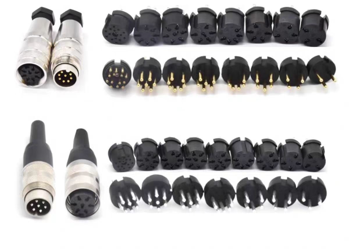 M16 2 Pin 12 Pin 24 Pin waterproof electrical cable connector