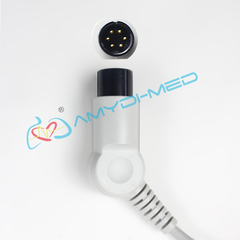 2.4M Cable 0.9M Leads 10 Lead Ecg Cable Round 6 Pin Surgical Supplies