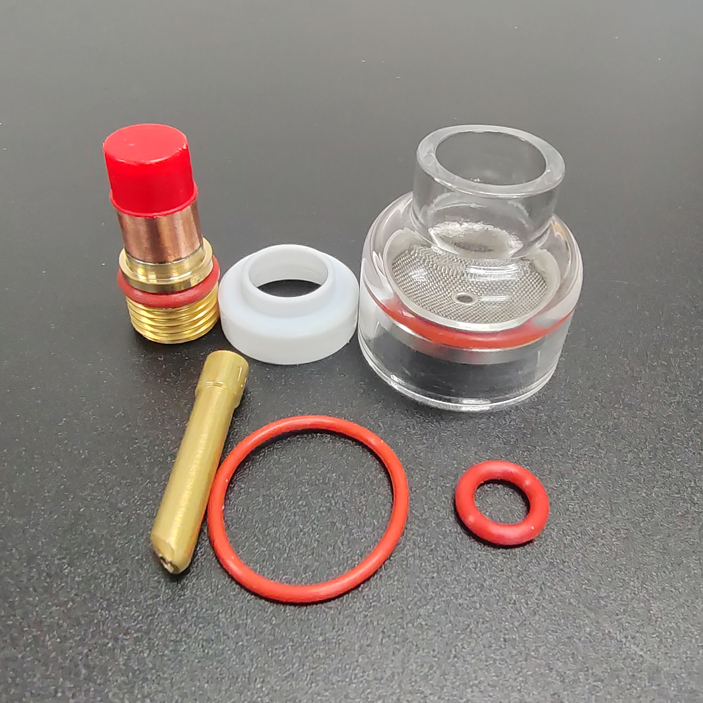 Better Gas Coverage Guaranteed with TIG Accessories Champagne Clear Nozzle Kit 54NQCN