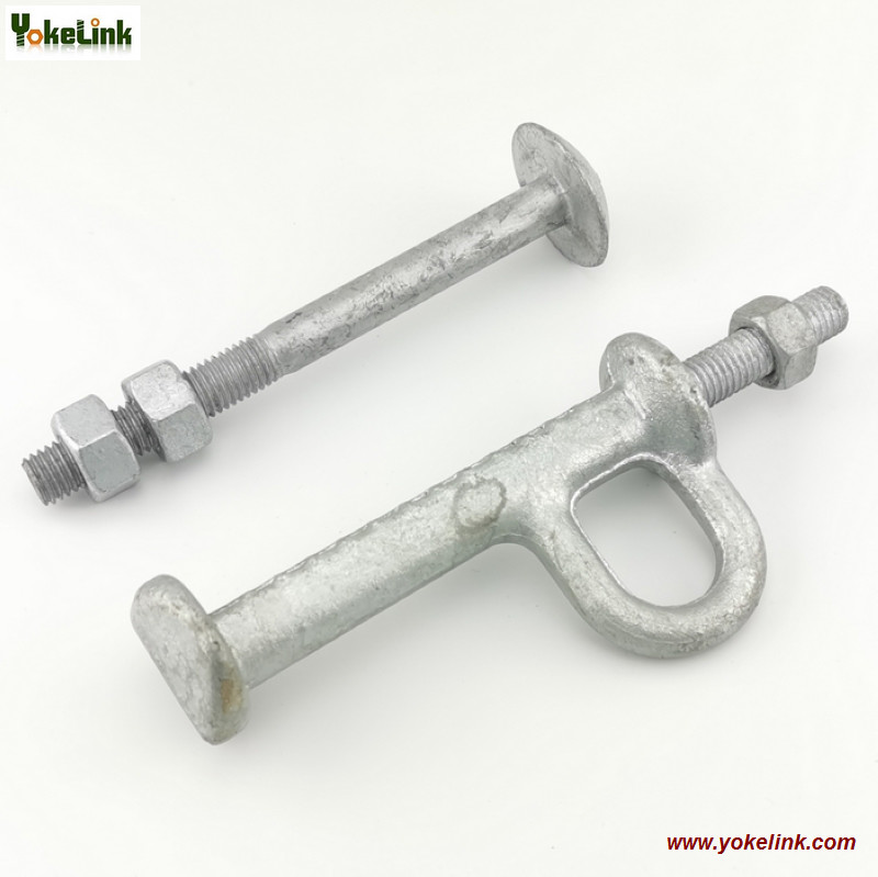 Galvanized Tower Pole Step 5/8" with Nut for Transmission Tower