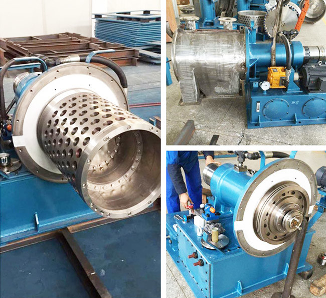 Ammonium Chloride Perforated Basket Stainless Steel Pusher Centrifuge