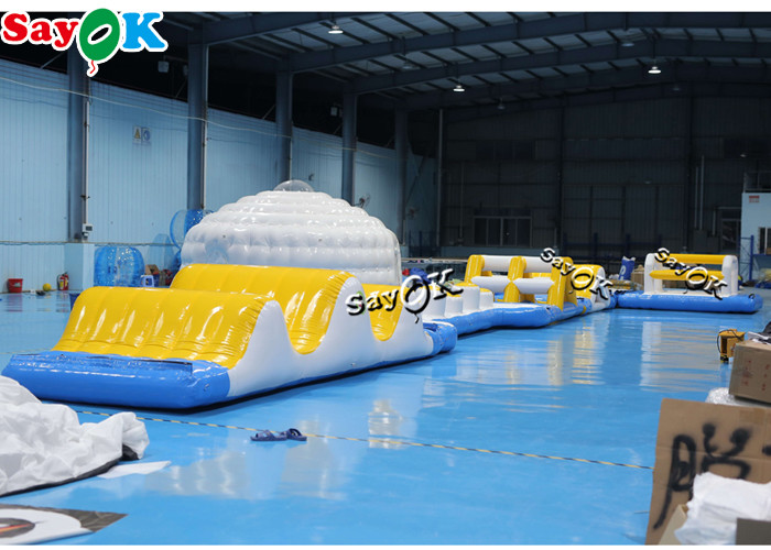 Customized Giant Adult Water Inflatable Obstacle Course Inflatable Water Pillow For Outdoor