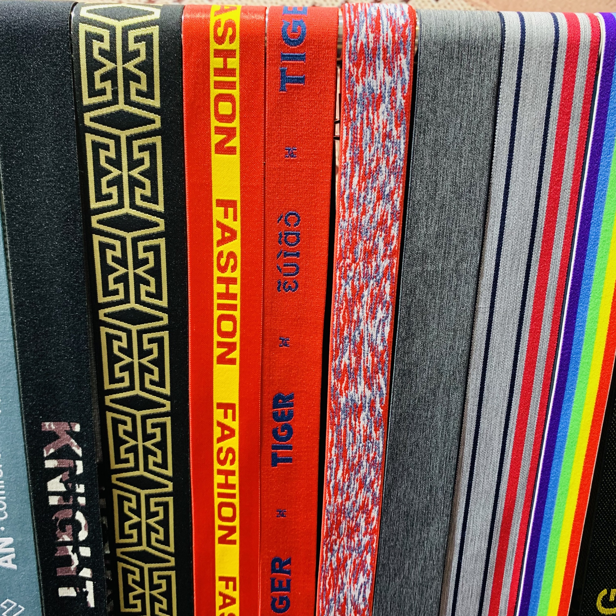 One Yard Shiny Elastic Bands 40MM Letters Jacquard Elastic Ribbon /Webbing 4CM DIY Sewing Accessories rubber band