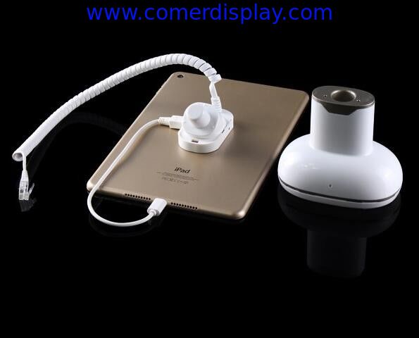 COMER Anti-theft tablet pc desktop display magnetic lock stand with charger and alarm security