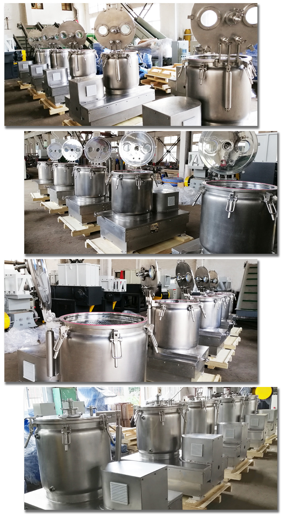 Bag Lifting Batch Type Extraction Machine for Filtering with Low Noise